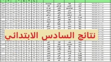 نتائج السادس الابتدائي 2022 الدور الاول موقع نتائجنا